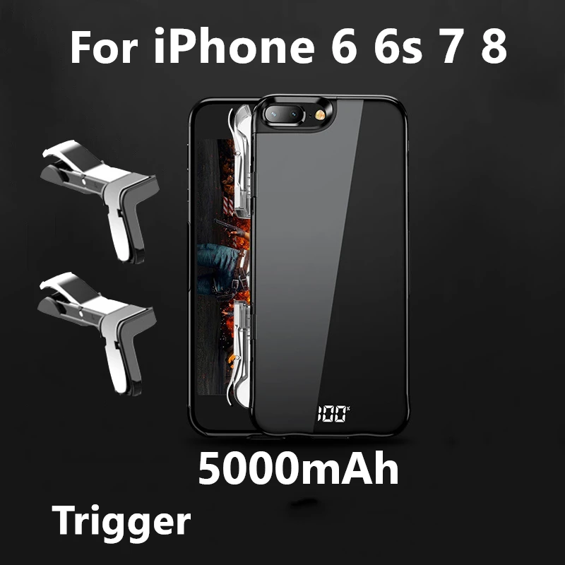 With Packing box Аккумулятор чехол для iphone 6s 6 7 8 Plus 5000/6000/8000mah зарядное устройство чехол для iphone XS Max XR зарядное устройство чехол - Цвет: With Packing box