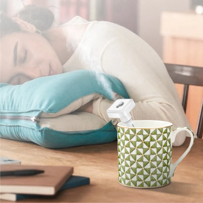 

Adjustable Height USB Humidifier Portable Ultrasonic Mist Maker Aroma Diffuser for Home of fice Air Humidifiers (White)