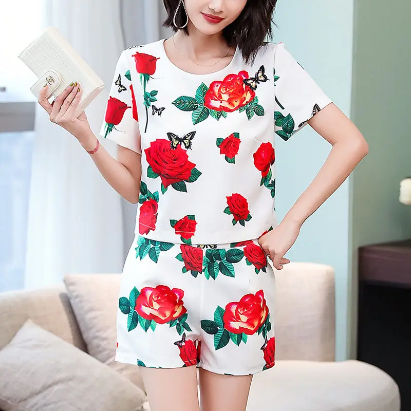 

Summer Suit Female Fashion Temperament Two-piece Suit 2021 New Wide-leg Pants Small Fragrance Suit