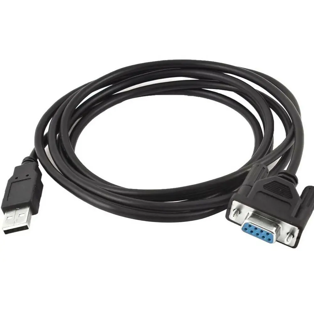 

5FT RS232 DB9 9Pin Female to USB 2.0 A Male Serial Cable Adapter Converter Cord