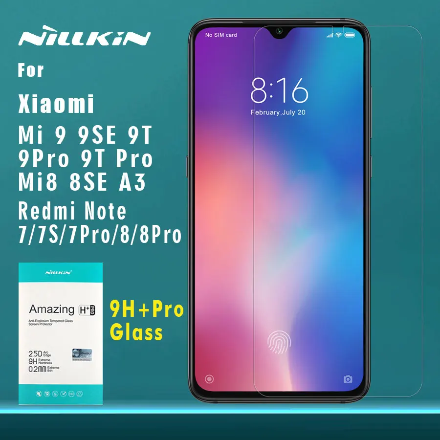 Nillkin для Xiaomi mi 9 Pro 5G 9 8 9T Pro A3 mi 9 mi 8 SE Lite 9H защитное стекло из закаленного стекла для Red mi Note 8T 8 7 Pro