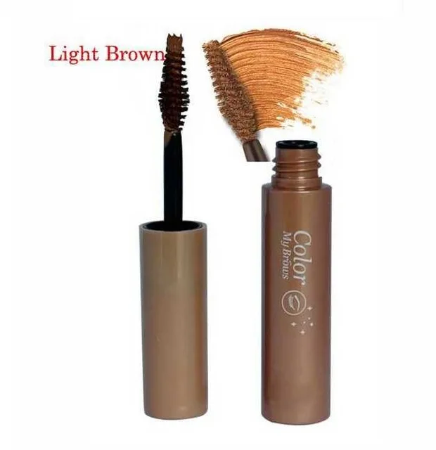 Light Brown Стойкая Тушь для бровей, 3 цвета, крем для бровей, макияж бровей, темно-коричневый крем-краска, усилитель бровей, косметика - Цвет: Light Brown