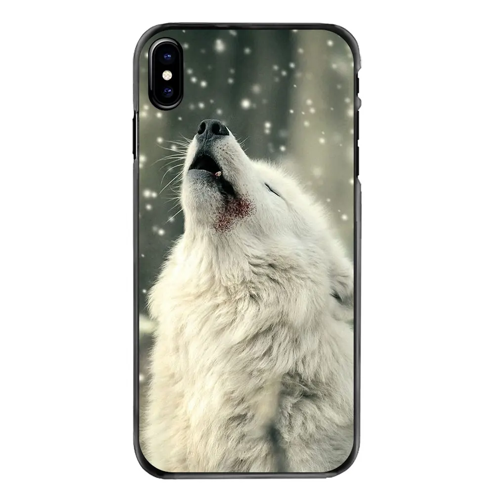 Чехлы для телефонов Игры престолов Spirit Animal Snow White Wolf Iphone 4 4s 5 5S 5C SE 6 6S 7 8 Plus X XR XS Max iPod