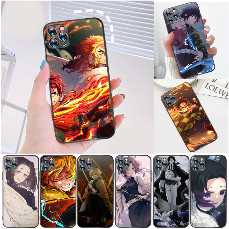 

Demon Slayer Agatsuma Zenitsu Kimetsu No Yaiba Kamado Nezuko Kamado Tanjirou Phone Case For iPhone 6 6S 6Plus 7 8 Plus Coque