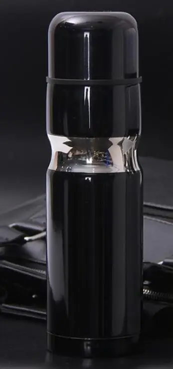 black black box Высокое качество, потрясающий фирменный термос, бутылка для воды из нержавеющей стали, Классическая вакуумная колба, Термокружка, отлично подходит для подарков на заказ - Цвет: black black box