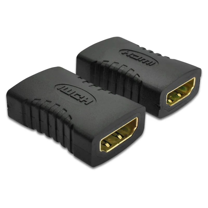 Высококачественный черный удлинитель HDMI мама кабель адаптер с конвертером 1080P