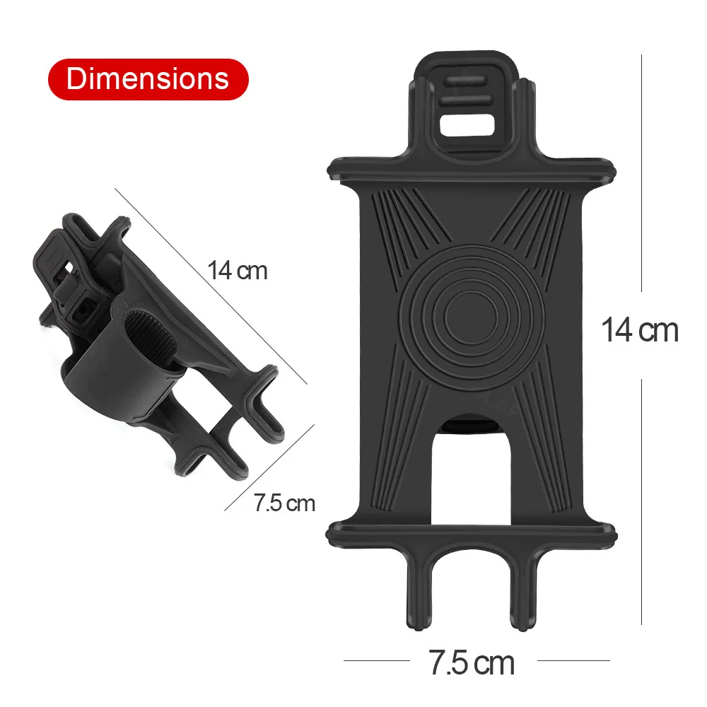 

Bicycle Phone Holder for iPhone Samsung Universal Mobile Cell Phone Holder Anti-Shock Bike Handlebar GPS Mount Bracket