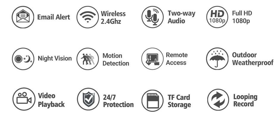Techage, беспроводная ip-камера 1080 P, обнаружение человека, двухстороннее аудио, уличная, водонепроницаемая, домашняя, охранная, CCTV камера