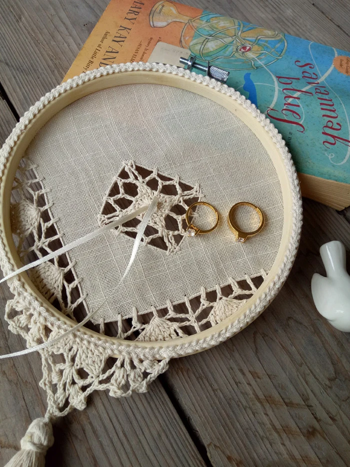 

Handmade Wedding props ring setting ring box creative wedding crafts 27X17cm