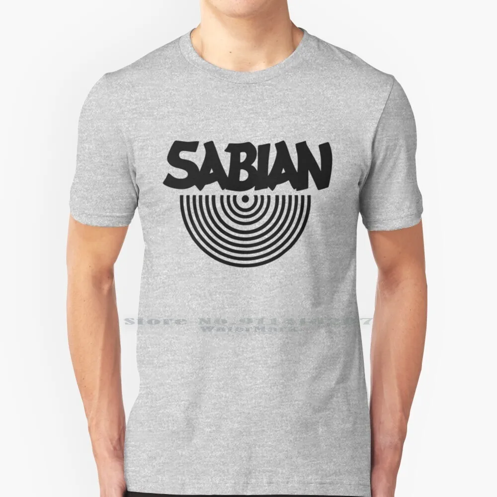 

Retro Cymbals T Shirt 100% Pure Cotton Vintage Sabian Nation Nature Sound Forest