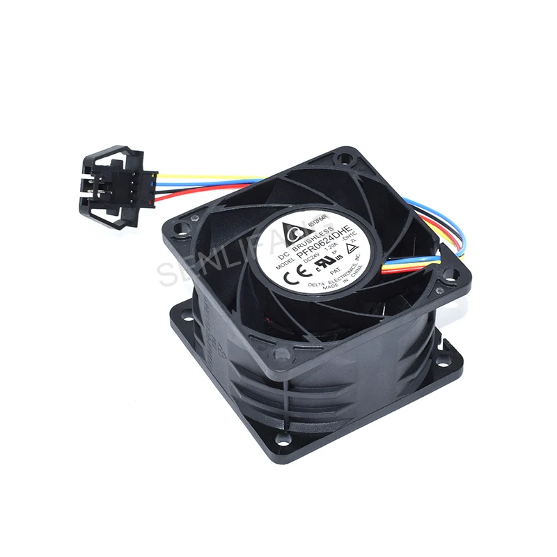 Оригинальный новый вентилятор PFR0624DHE DC24V 1.20A 6 см 6038 60x60x38 мм четыре провода хорошо