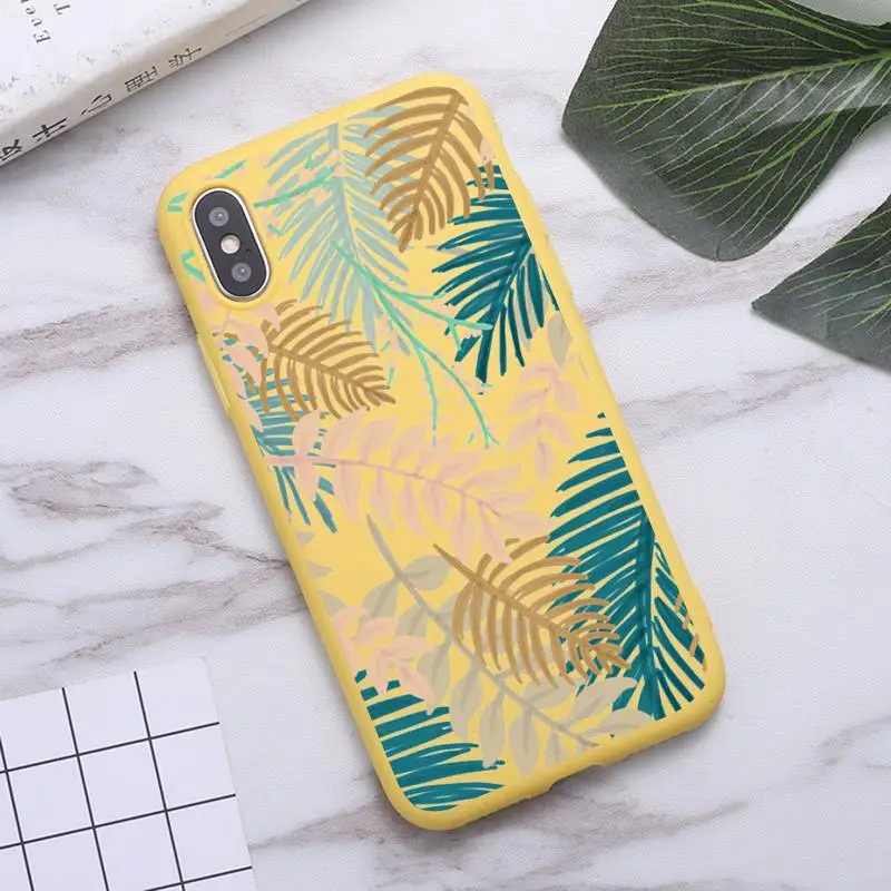 

Flower beautiful retro art pattern luxury Phone Case funda Candy Color for iPhone 6 7 8 11 12 s mini pro X XS XR MAX Plus