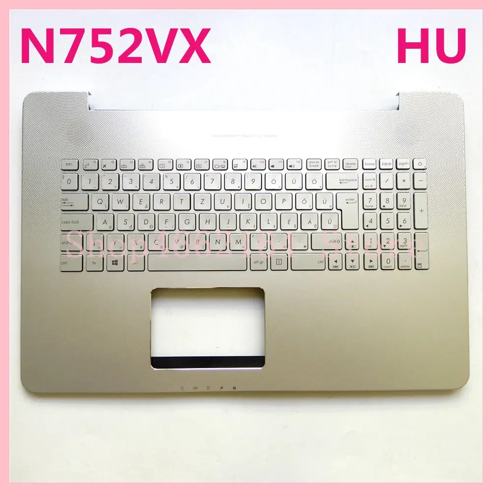 

New N752VX notebook keyboard For ASUS VivoBook Pro N752VX N752V N752 without touchpad Dual language with backlight keyboard