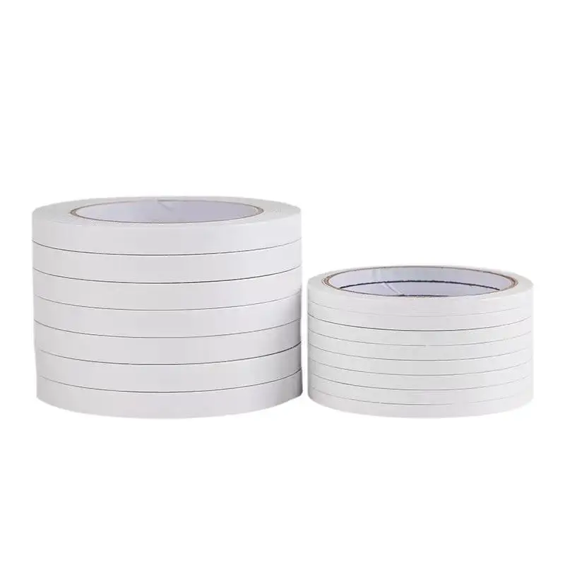 10/17M White Double Sided Adhesive Tape Super Strong High-adhesive Hand Tearing Tape 8MM 10MM 12MM 15MM 20MM Double Sided Tape