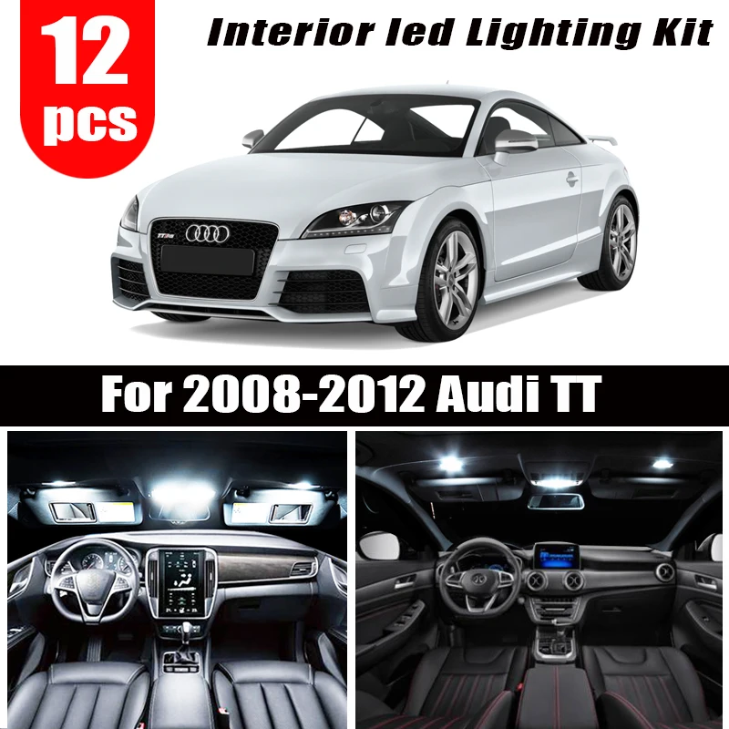 12 шт. лампы для внутреннего освещения Audi TT MK2 2008-2012 гг. | Автомобили и мотоциклы
