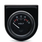 DepoTuning 2 дюйма 52 мм Универсальный Автомобильный аналоговый датчик напряжения 8-16 В Белый светодиод с черным держателем