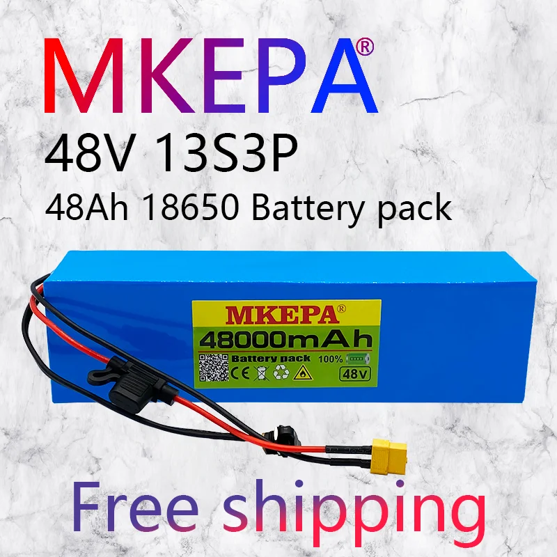 13S3P 48V 48000Ah lithiumion battery 1000w Lithiumion Battery Pack For Electric bicycle Scooter BMS+fuse device | Электроника