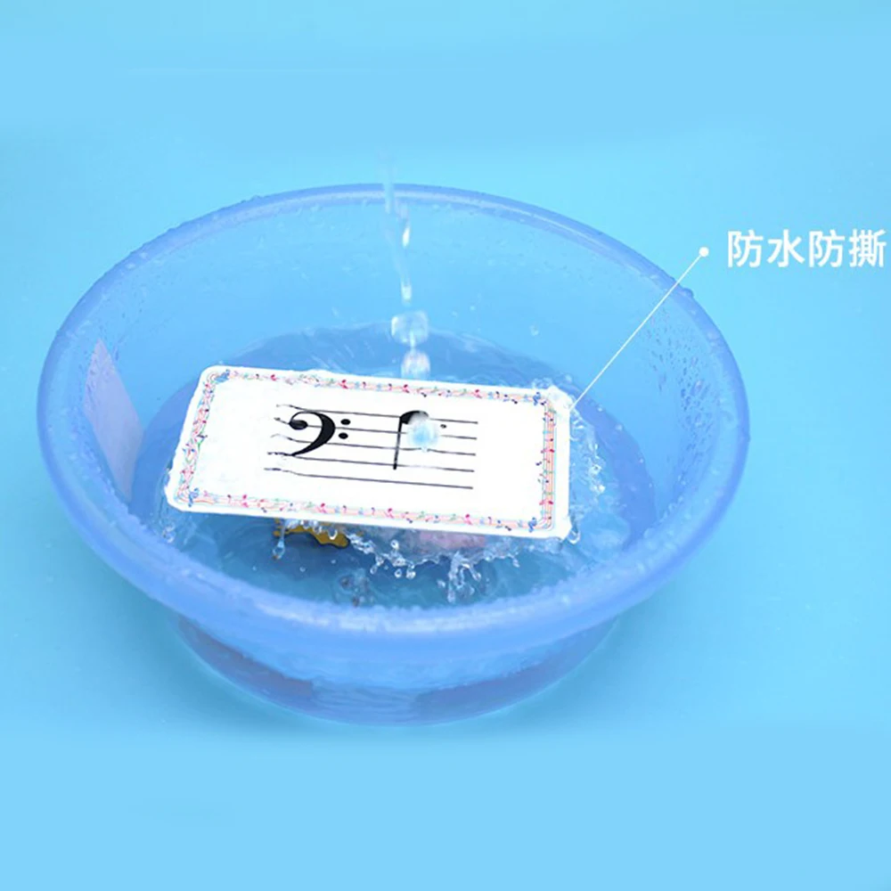 96pcs/set High Quality Waterproof Musical Notation Cards PVC Note Music Teaching Tools |