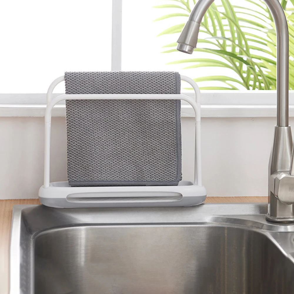 

Towel Sponge Drain Racks Sink Accessories Removable Plastic Kitchen Storage Holders Soap Shelf Desktop Organizer Multifunction