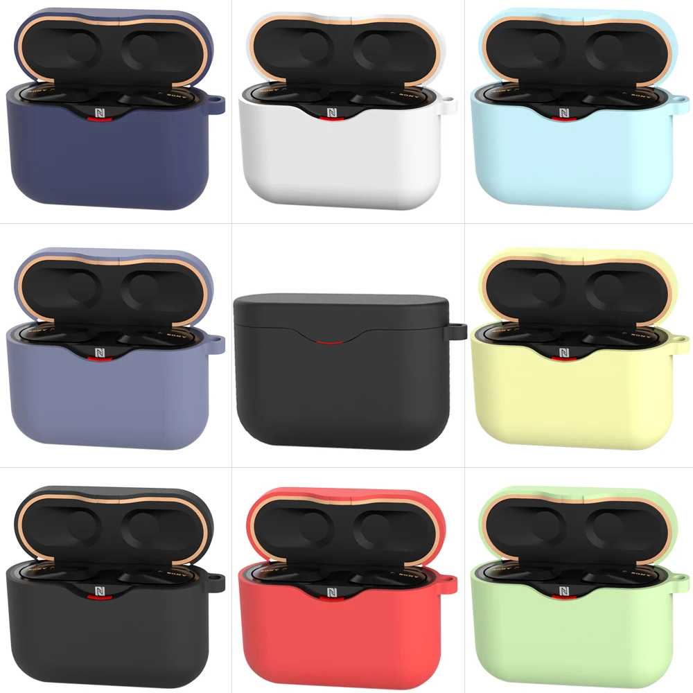 Силиконовый чехол для наушников Sony WF 1000XM3 Беспроводная Bluetooth гарнитура защитный