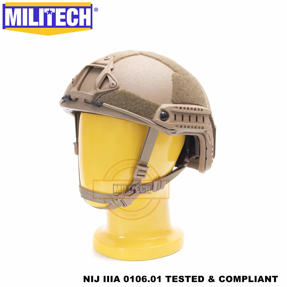 MILITECH баллистический шлем FAST CB Deluxe червячный циферблат NIJ уровень IIIA 3A с высоким вырезом ISO сертифицированный Twaron Пуленепробиваемый Шлем DEVGRU