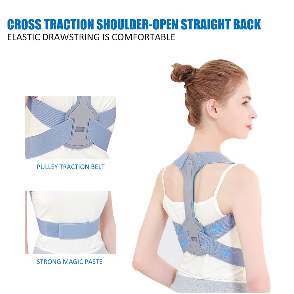Корректор осанки для женщин и мужчин одобренный FDA фиксатор верхней части спины