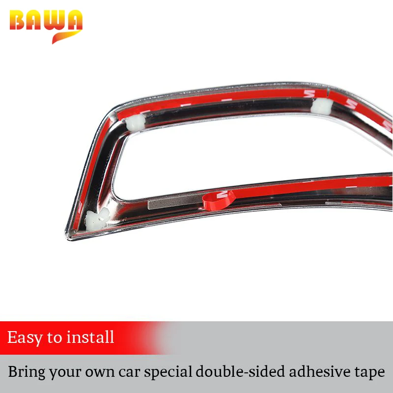

BAWA Leaf Board Air Outlet Decoration Fender Body Side Decoration Cover Sticker for Jeep Wrangler JL 2018+ Interior Mouldings Ac