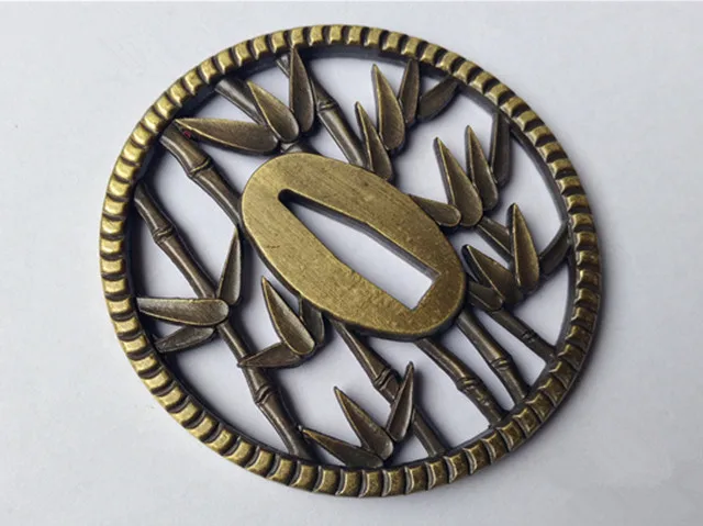 Сплав бамбука Tsuba Guard для японского самурайский меч катана Wakizashi Knives | Дом и сад