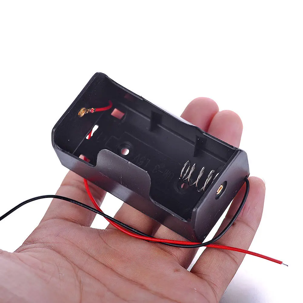 Новый чехол для хранения DIY 1 слота D размер 5 В держатель батареи с проводами