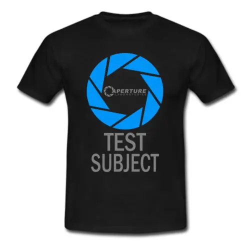 Aperture Science Laboratories футболка с логотипом &quotPortal&quot американский размер крутая