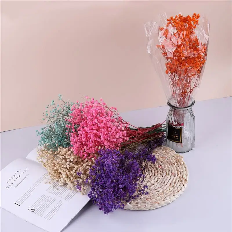 Букет из цветов сушеная Сохраненная год искусственные цветы Гипсофилы для