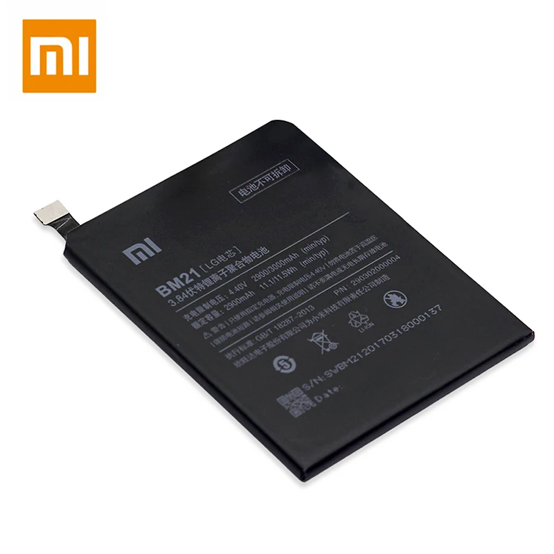 100% Оригинальная батарея BM21 для Xiaomi Redmi Note 2900/3000mAh Высокое качество мобильная