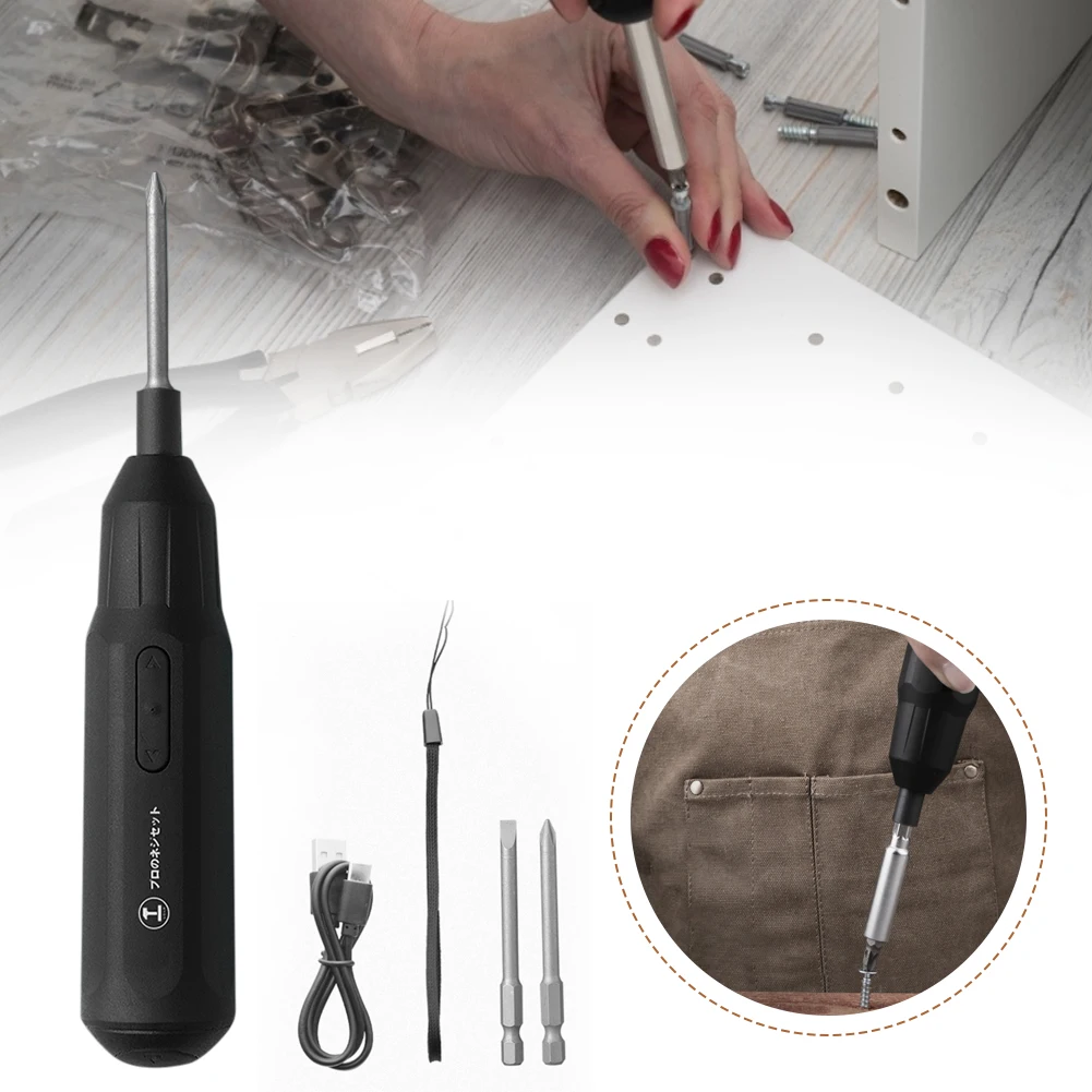 

4.8V 850mAh Electric Screwdriver Rechargeable Portable Cordless Screwdriver Dual Directions With 2 Hex Screwdriver Bits Tool Set