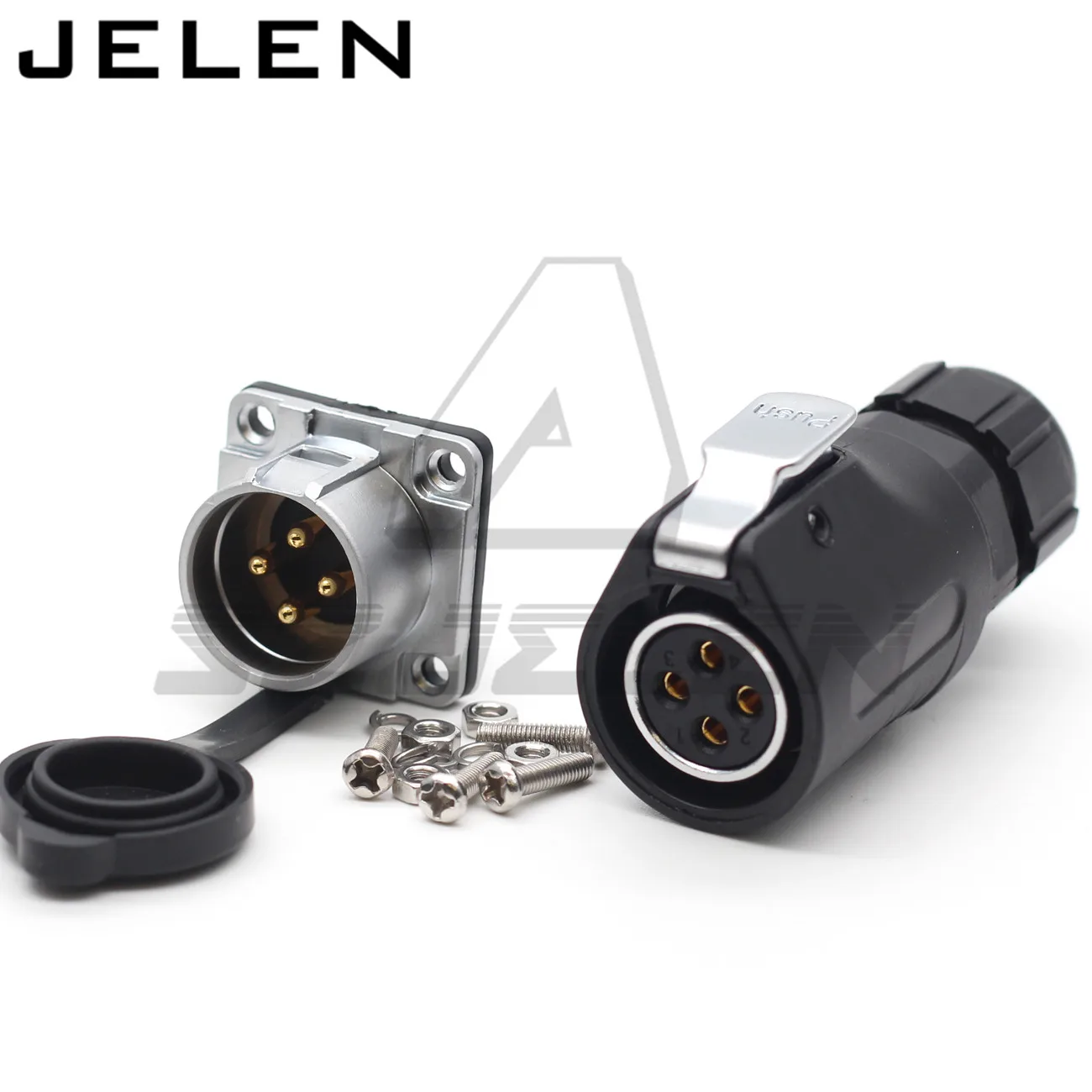 XHE20 Водонепроницаемый разъем 4 контактный кабеля питания гнездо типа и мужской