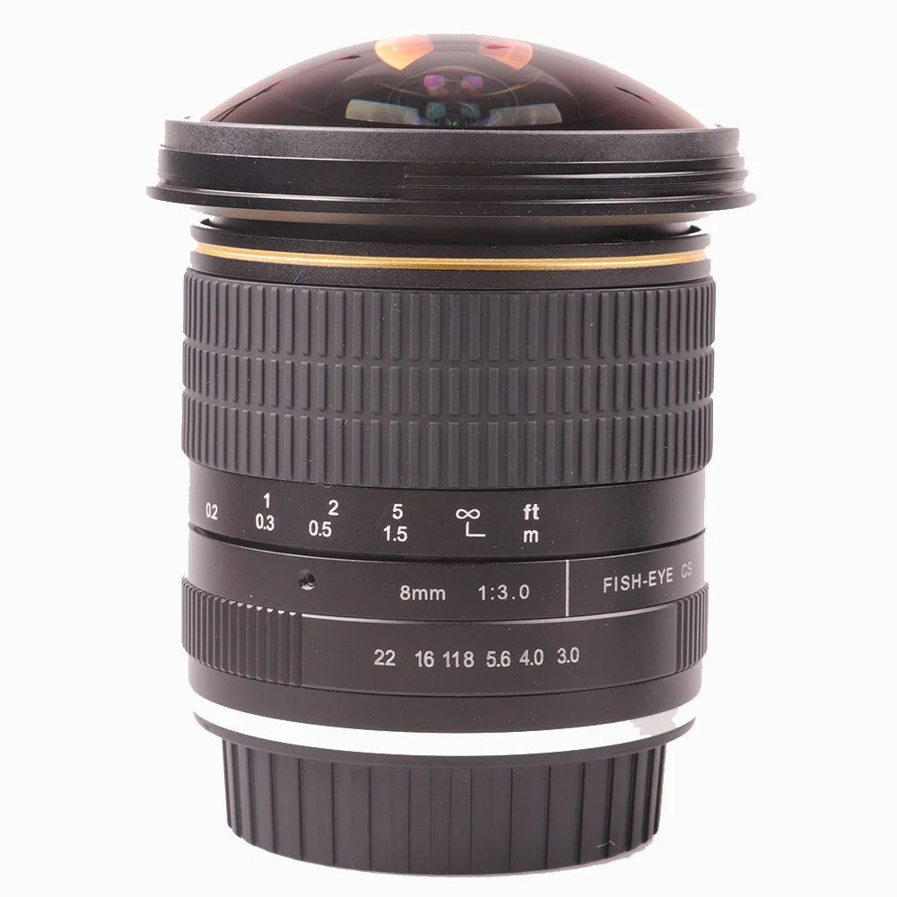 Lightdow 8 мм F3.0 ультра Широкий формат Fisheye объектив для цифровой зеркальной камеры