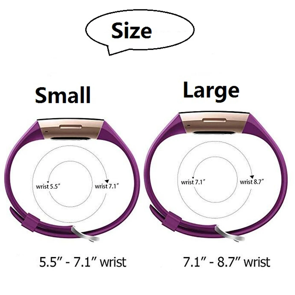 

Replacement Bands Compatible For Fitbit Charge 3/4 Classic & Special Edition 3D Diamond Texture Adjustable Sport Wristbands