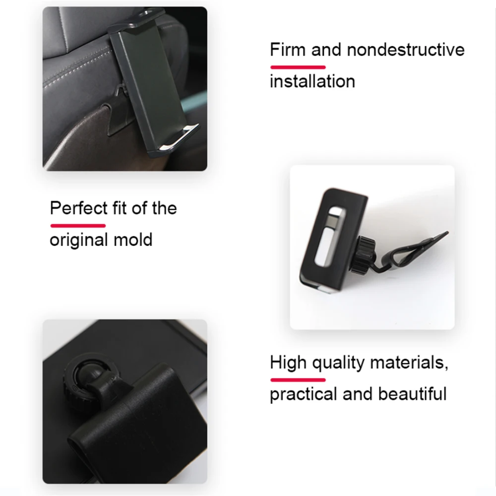heenvn new for tesla model 3y 2021 car back seat ipad mobile phone holder mount accessories parts model three tesla modely free global shipping
