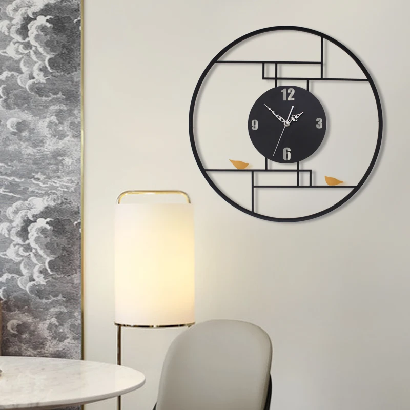 Nordic Vintage Wall Clock Silent Simple Classic Large Metal Creative Living Room Wand Klok Home Watch YY60WC | Дом и сад