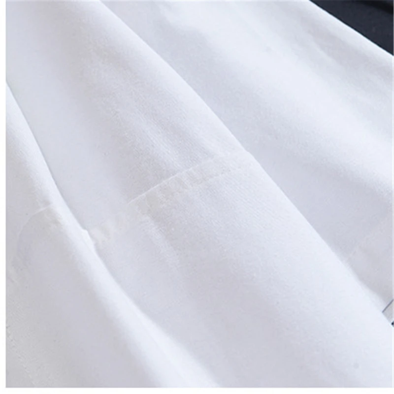 Новая простая белая рубашка RUELK на весну и лето Однотонная с короткими рукавами