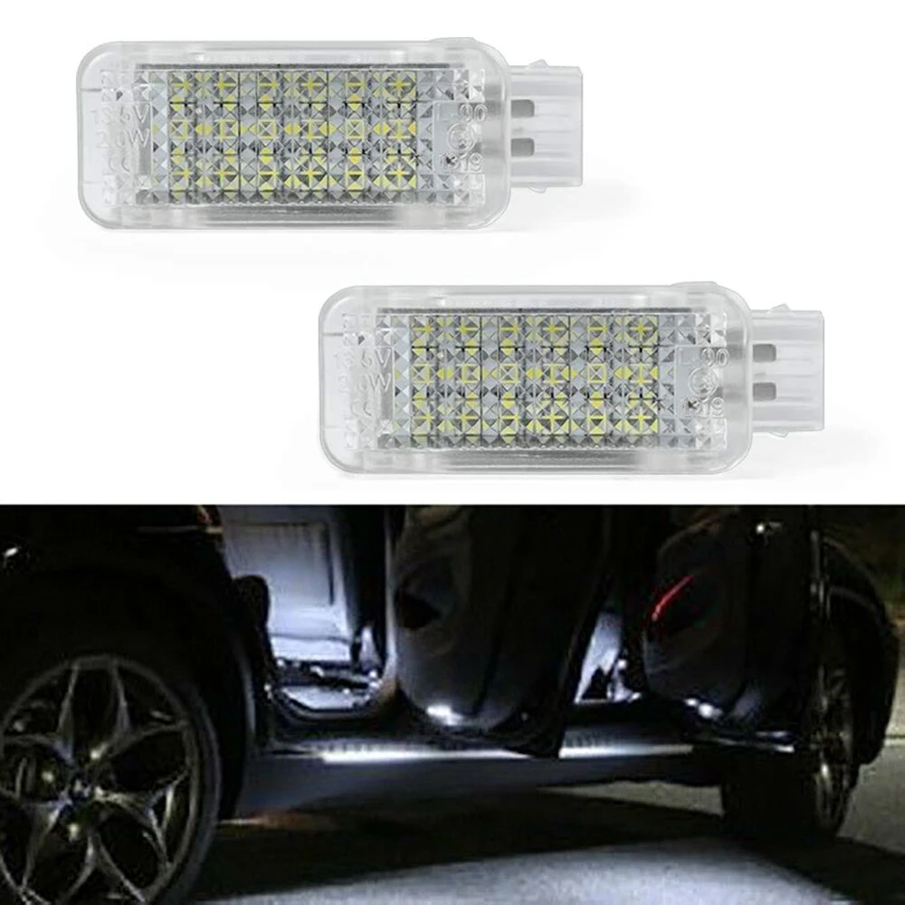 

For Audi A3 S3 A4 S4 RS4 A6 S6 RS6 A5 A2 A1 A8 S8 Q5 Q7 TT R8 LED Footwell Under Courtesy Light Luggage Trunk Glove Box Lamps 2x