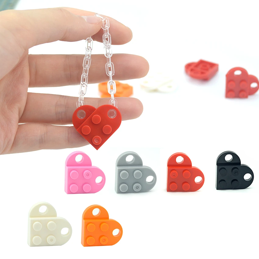 

Compatible Assembles Particles 7 Colors 3176 Modified 2 x 2 Building Blocks Parts DIY Heart Model Educational Creative Gift Toys