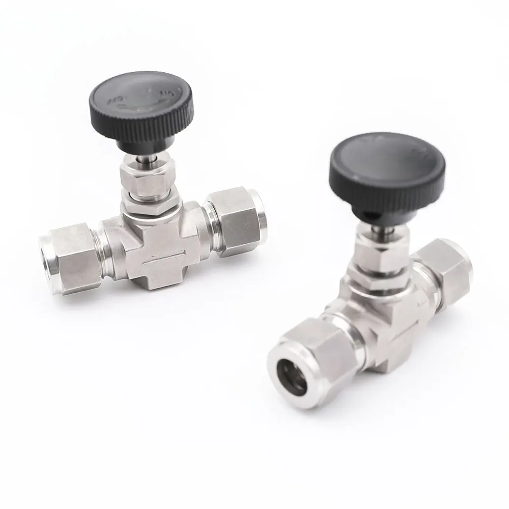 1/8&quot 1/4&quot 3/8&quot 1/2&quot Inch Tube OD SS304 316 Plastic Handle Compression Connector Fitting Kitchen Shutoff Switch Ball Needle Valve |