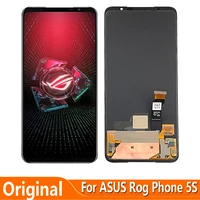 original amoled for asus rog phone 5s pro zs676ks lcd display touch digitizer screen assembly