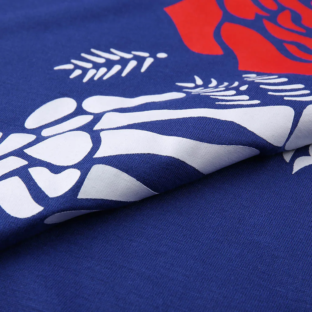 Женская футболка с длинным рукавом открытыми плечами и принтом розы|Футболки| |