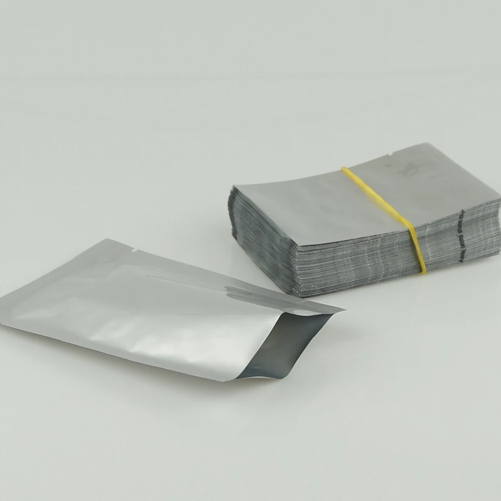 Пакет из чистого алюминия 8x12 см 200 шт./лот серебристо-белый пластиковый пакет