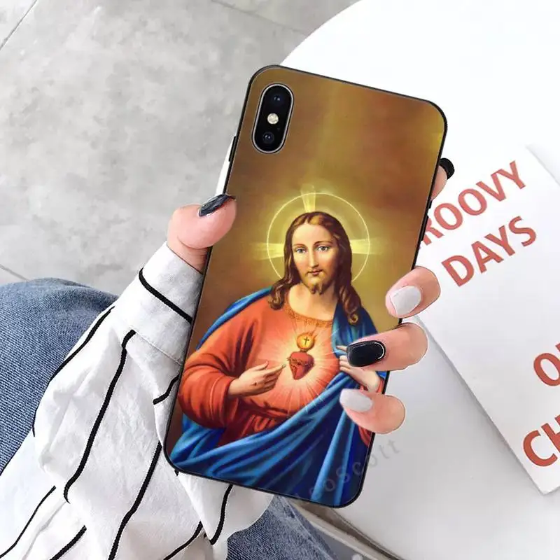 

Jesus Sacred Heart Phone Case for iPhone 11 12 mini pro XS MAX 8 7 6 6S Plus X 5S SE 2020 XR