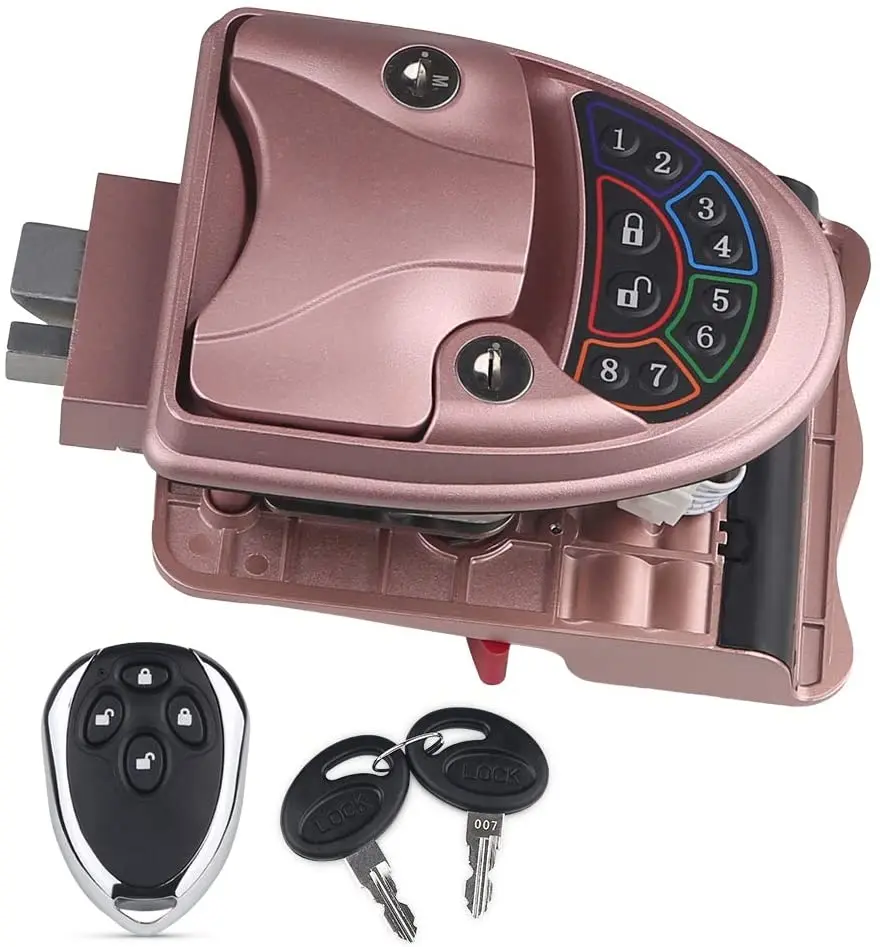 

Бесключевой замок на входную дверь для автофургона, ручка с защелкой, ручка с заглушкой для автофургона, прицепа, черный