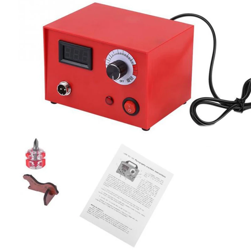 Цифровой 50 Вт пирография ручка набор насадки для паяльника ремесла инструментов