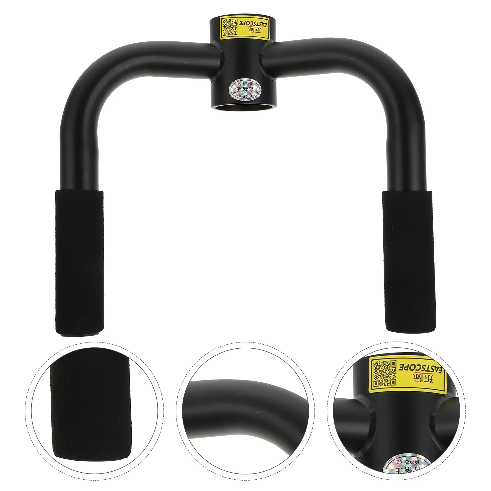 

1Pc Practical Fitness Handle Bar Back Tension Bar Training Accessory (Black)