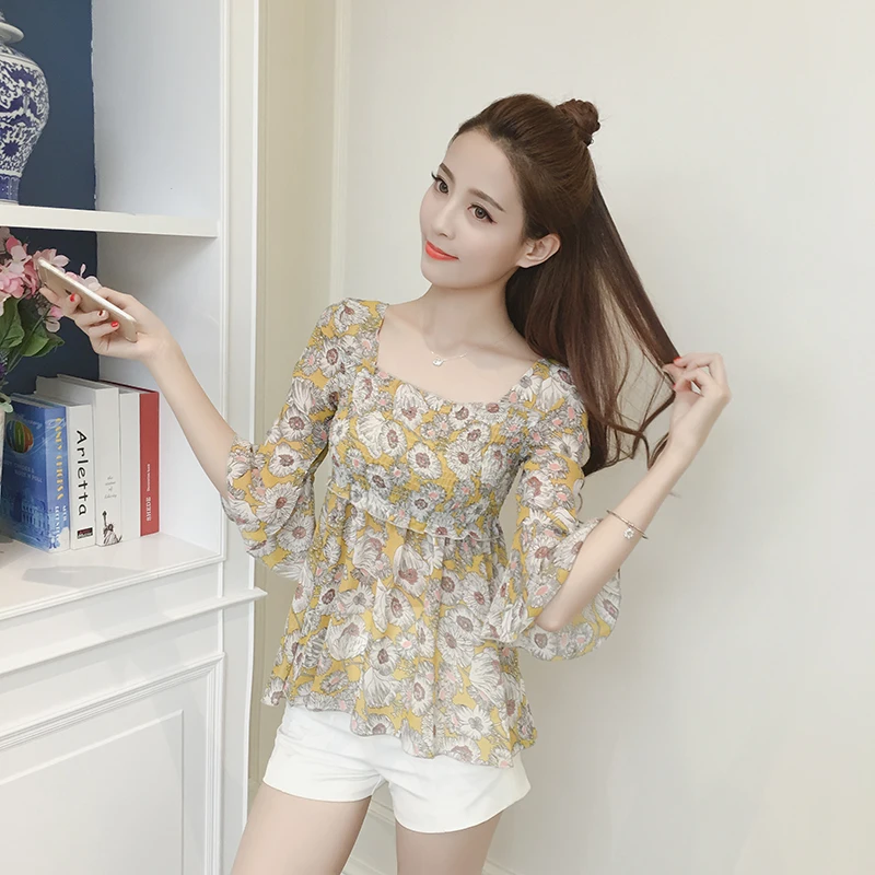 повседневные блузы с оборками топы Новые открытые укороченные женские блузки